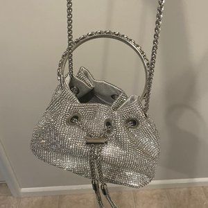 Shoulder Bag Evening Wedding Handbag Crossbody Purse Silver Wristlet Ladies Gift